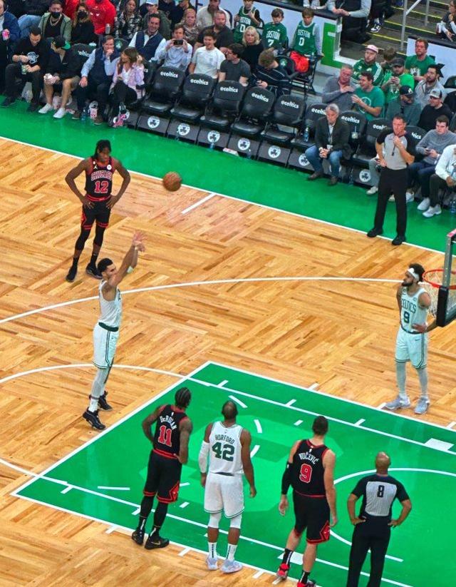 公牛完胜青岛队，塔图姆带队取胜